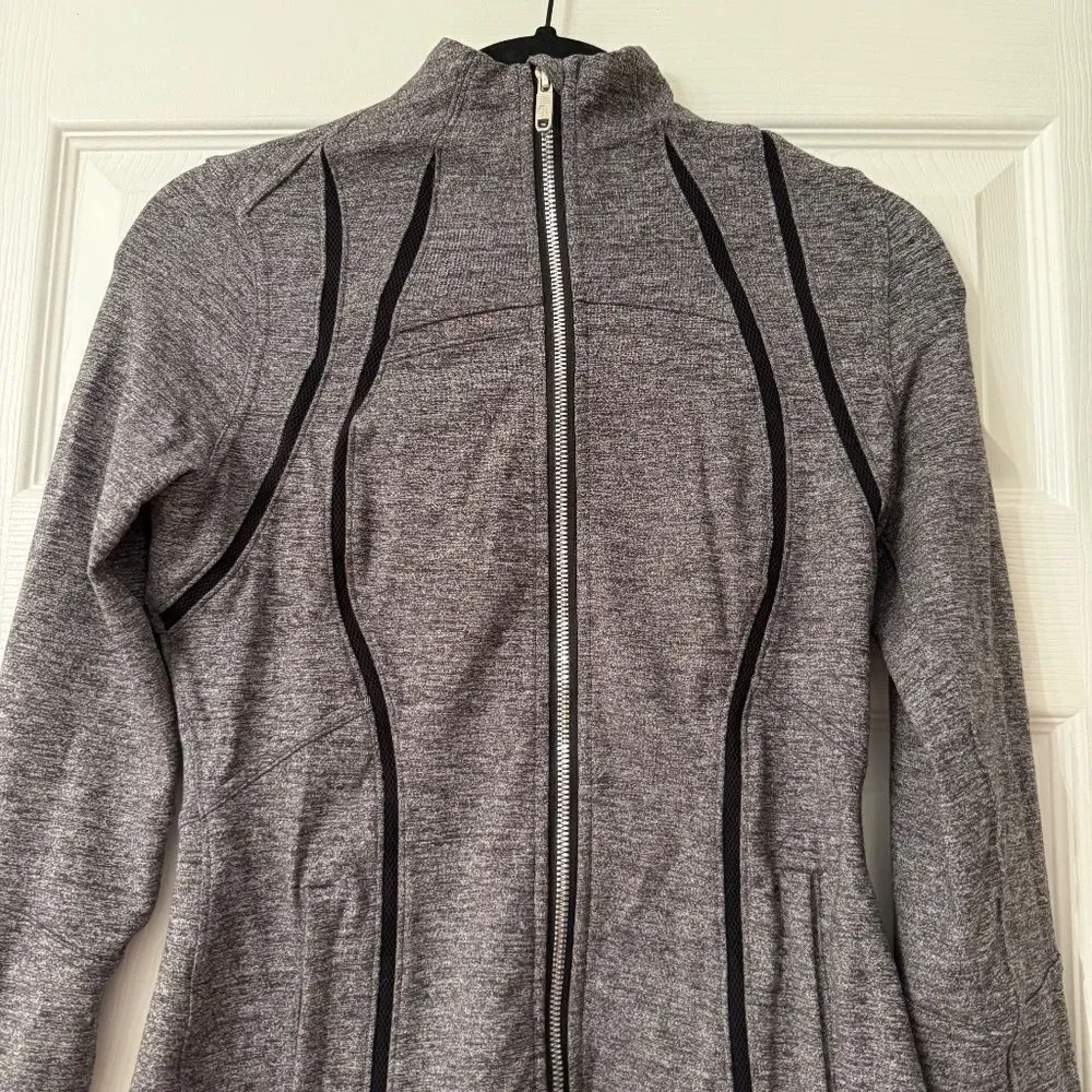 Lululemon Define Jacket Wing Mesh Heathered Black